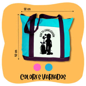 BOLSA DE PLAYA COLOR LUGUELIZADA