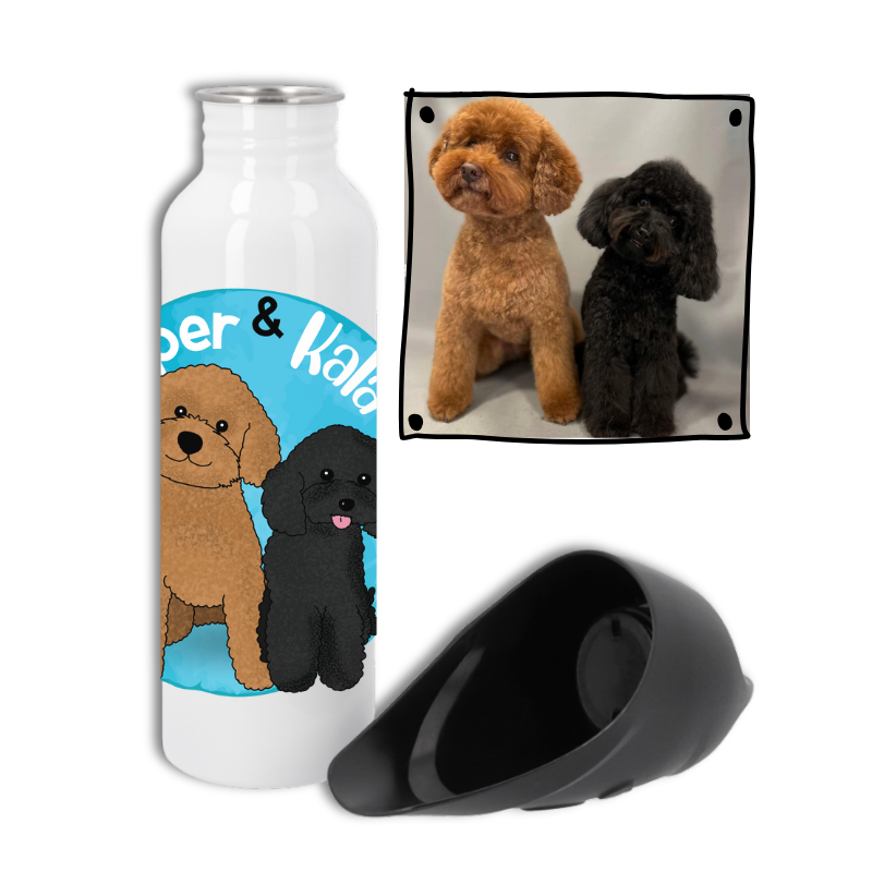 BOTELLA DE AGUA PARA PERROS LUGUELIZADA